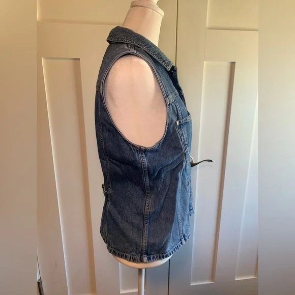 Vintage Eddie Bauer Denim vest  Size medium - Picture 4 of 9